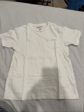 Crewcuts White Short Sleeve Pocket Tee - Boys